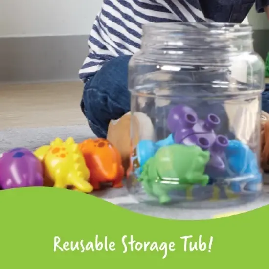 Learning Resources Snap-n-Learn Matching Dinos, Fine Motor, Counting & Sorting Toy, 18 Pieces, Ages 18+ months image {4}