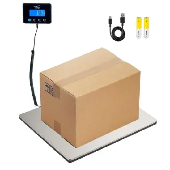 SmartWeigh Digital Shipping Postal Scale - 440 Lb. Heavy Duty  Postage Scale Packages & Mailing Large Commercial Weight Scale image {7}