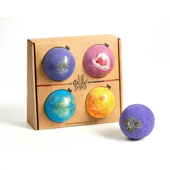 LifeAround2Angels Fruit Bath Bomb Gift Set - 4pk image {3}