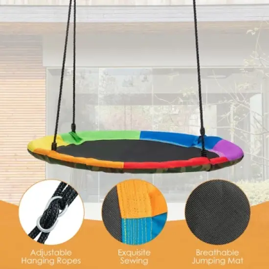 Costway 2-Pack Swing Set Swing Seat Replacement & Saucer Tree Swing for Indoor & Outdoor image {8}