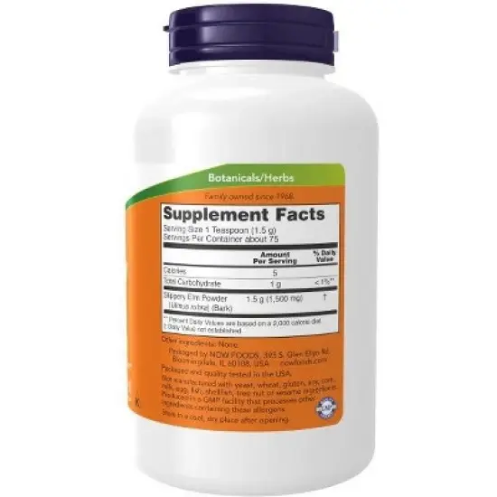 Slippery Elm Powder by Now Foods  -  4 oz Powder image {1}