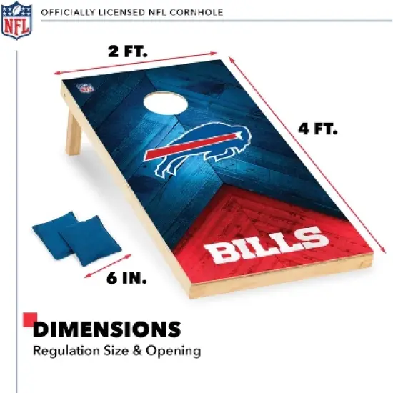 NFL Buffalo Bills 2'x4' Wood Cornhole Set image {5}