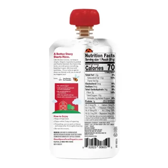 Once Upon a Farm Organic Berry Bundle Variety Pack Kids' Snacks - 4ct/3.2oz Pouches image {3}