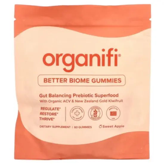 Organifi Better Biome Gummies, Sweet Apple, 60 Gummies image {2}