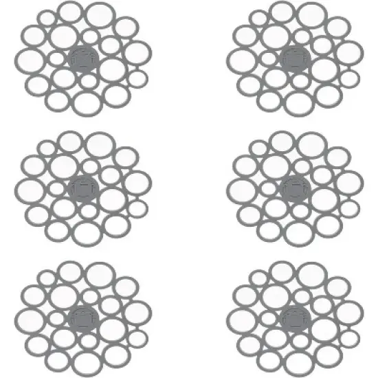 YBM Home Silicone Trivet Mat,6-pack image {1}