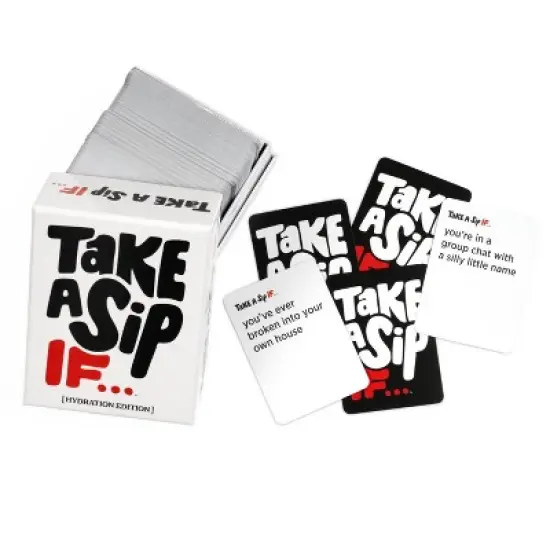 Take a Sip If Party Card Game: Creative Thinking, Instructions, 2+ Players, DSS Games image {3}