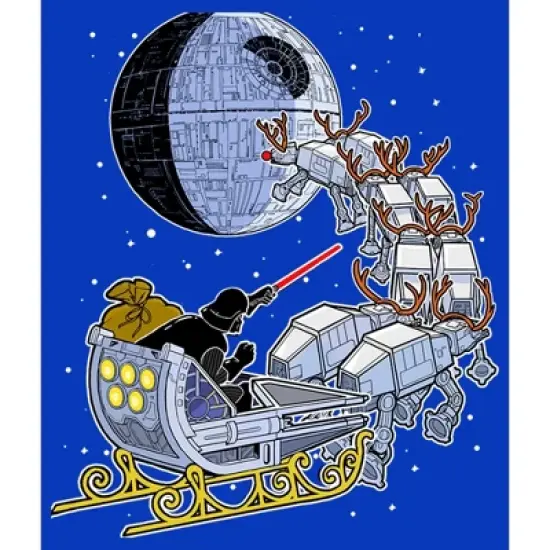 Men's Star Wars Christmas Darth Vader Santa's Sleigh Sweatshirt image {1}