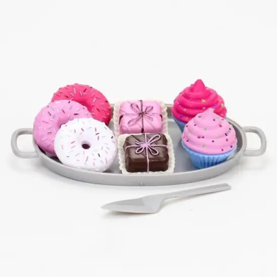 Sophia&rsquo;s 47 Piece Serving Set with Desserts for 18'' Dolls, Multicolor image {2}