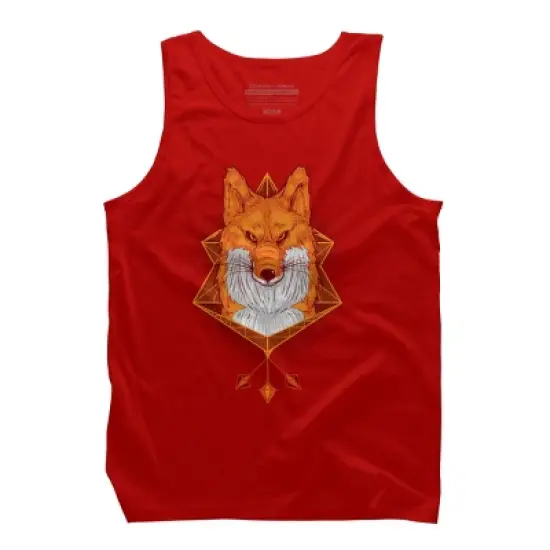 Men's Design By Humans Firefox Stare By sayahelmi Tank Top image {7}