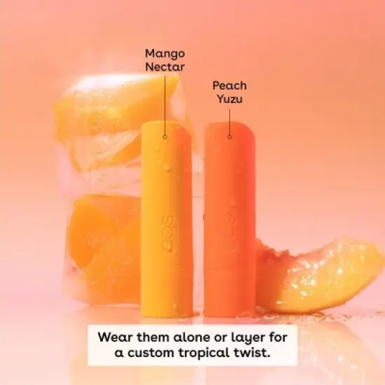eos Limited Edition Lip Balm - Peach Squeeze - 0.28oz/2pk image {4}
