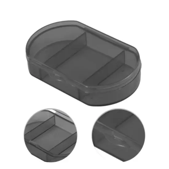 Unique Bargains 3 Compartments Pill Case 1 Pc image {2}