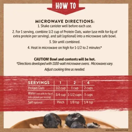 Kodiak Protein-Packed Oatmeal - 16oz image {5}