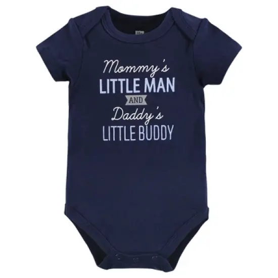 Hudson Baby Infant Boy Cotton Bodysuits, Newest Family Member image {2}