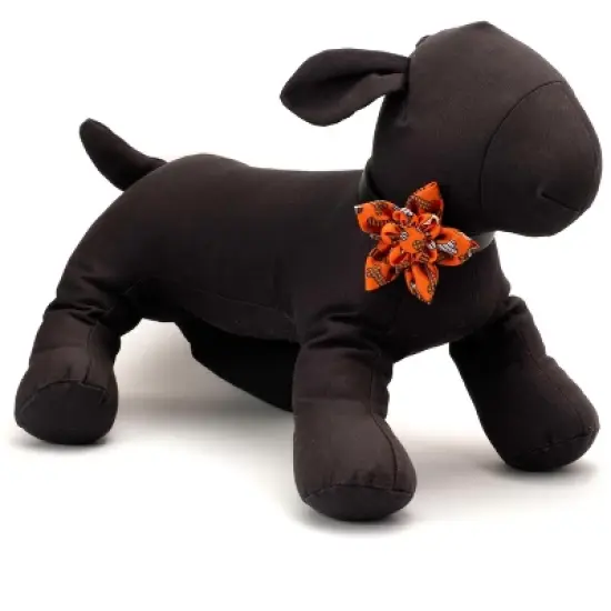 The Worthy Dog Halloween Bones Flower - Adjustable Pet Collar Accessory image {2}