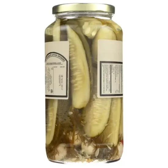McClure's Whole Spicy Pickles - Case of 6/32 oz image {2}