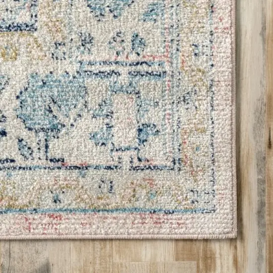 nuLOOM Chase Faded Vintage Medallion Area Rug image {4}