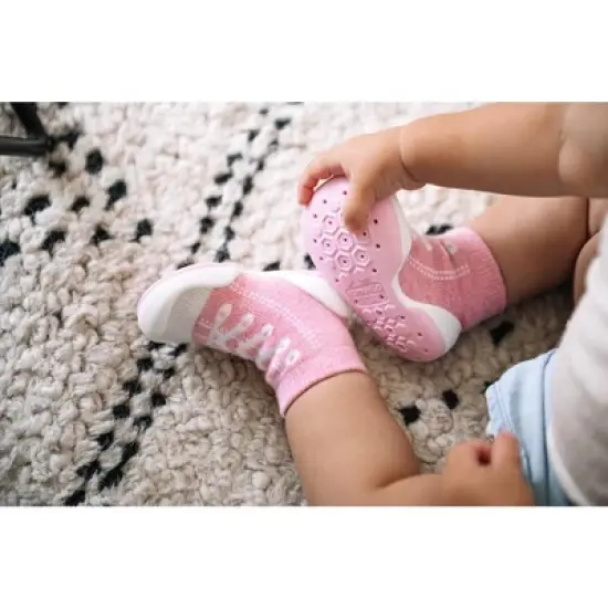 Komuello Toddler First Walk Sock Shoes - Sneakers Pink image {4}