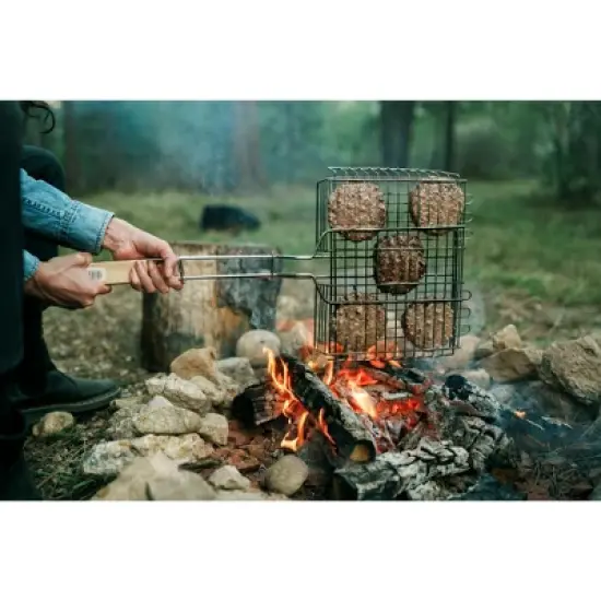 Stansport Heavy Duty Basket Broiler with Lockable Grill Grate image {3}