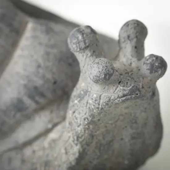 6"H Sullivans Charcoal Snail Planter, Gray image {1}