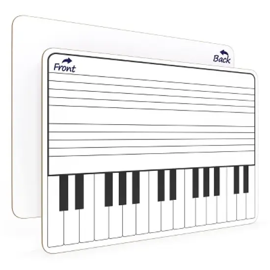 SCRIBBLEDO Keyboard Practice Dry Erase Board 11"x14" image {7}