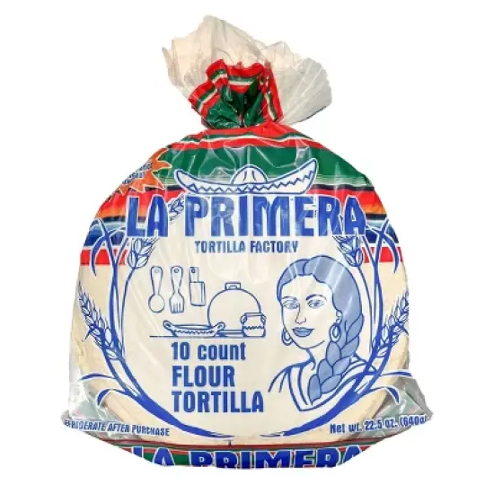 La Primera Tortilla Authentic Flour Tortillas - 10ct / 22.5oz image {3}