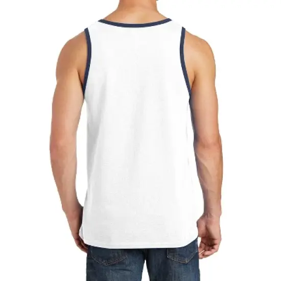 Mafoose Mens Solid Cotton Tank Top Sleeveless Tee Shirt for Sports, Gym, Fitness, Beach image {7}