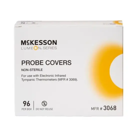 McKesson LUMEON Tympanic Thermometer Probe Cover For use with Tympanic Thermometers 3068 96 per Box image {1}