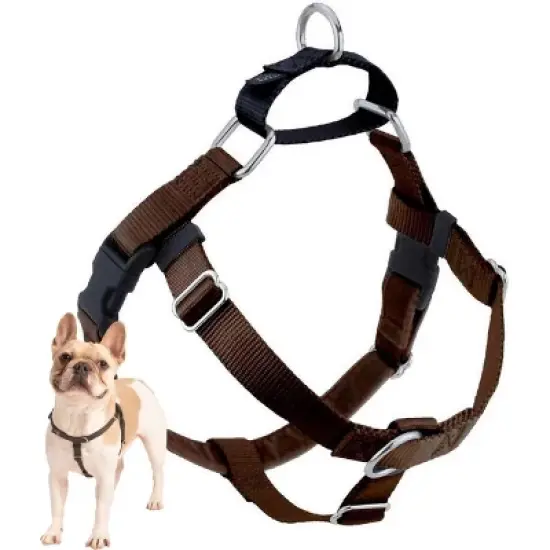 2 Hounds Design Freedom No Pull Dog Harness Medium Brown image {5}