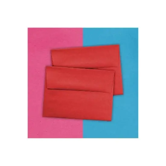 JAM Paper A6 Colored Invitation Envelopes 4.75 x 6.5 Red Recycled 67503H image {2}