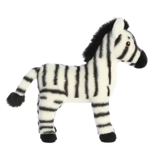 Aurora Eco Nation 10" Zebra White Stuffed Animal image {2}