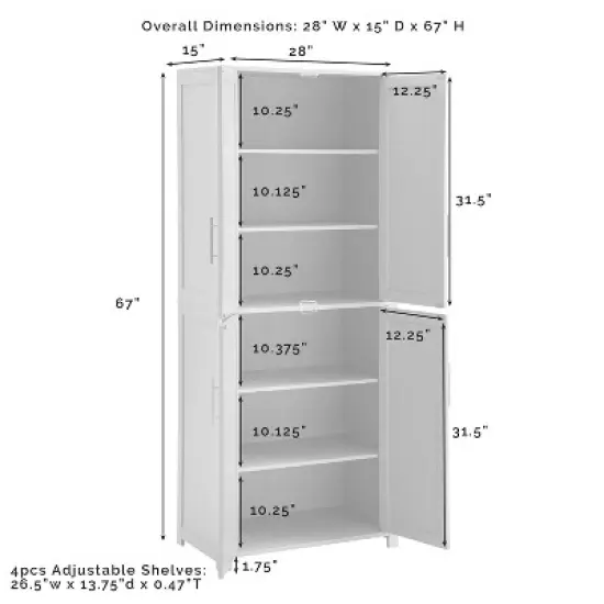 Savannah Tall Pantry - Crosley image {16}