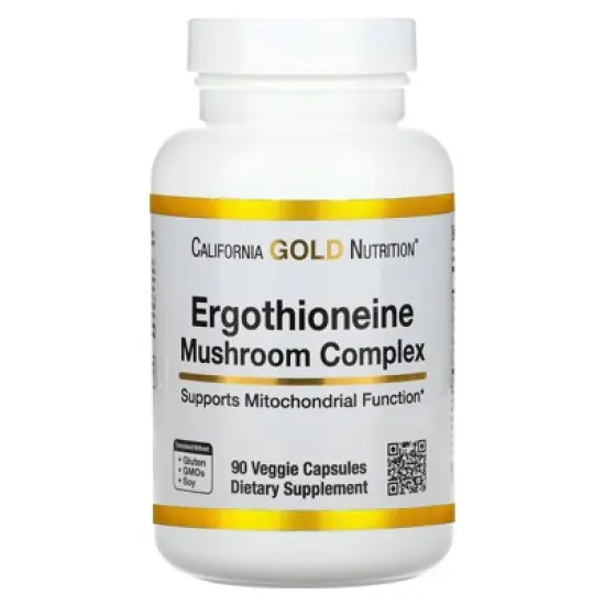 California Gold Nutrition Ergothioneine Mushroom Complex with Organic Maitake, Organic Oyster, Organic Lion's Mane Mushroom Extracts and image {5}