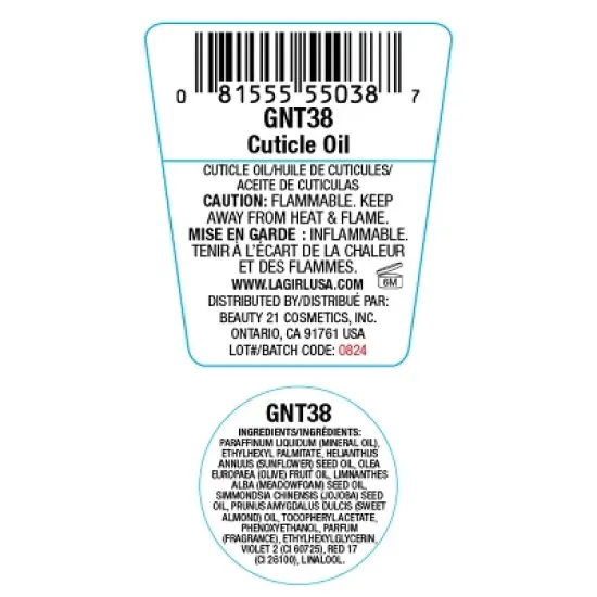 L.A. Girl Cuticle Treatment Oil - 0.47 fl oz image {3}