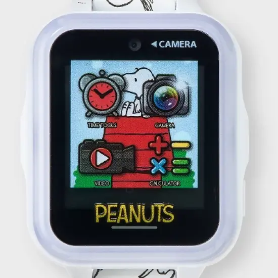 Kids' Snoopy Light Up Interactive Watch - White image {2}