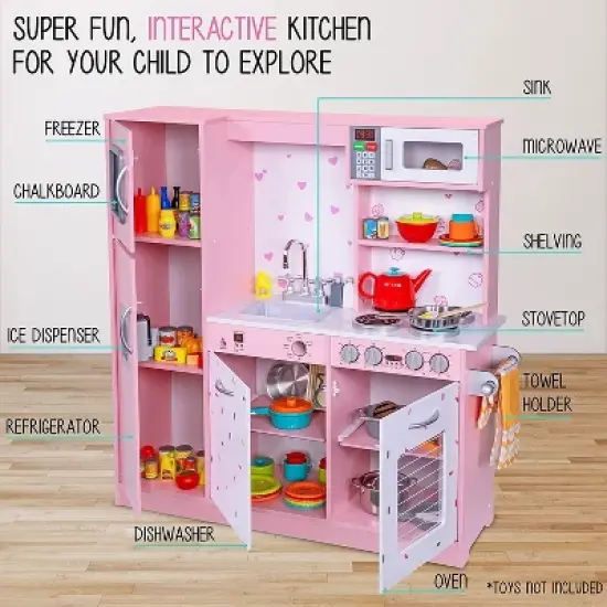 Lil Jumbl Play Kitchen Set for Kids, Toddler Kitchen Playset image {1}