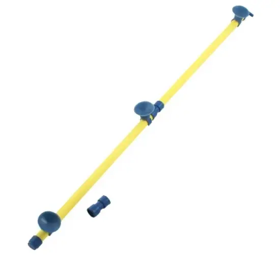 Unique Bargains 18" Long Fish Tank Aquarium Plastic Air Oxygen Stone Bubble Wall Tube Yellow image {2}