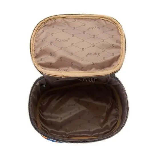 Signare USA Frida Kahlo Icon Blue Toiletry Vanity Bag image {10}