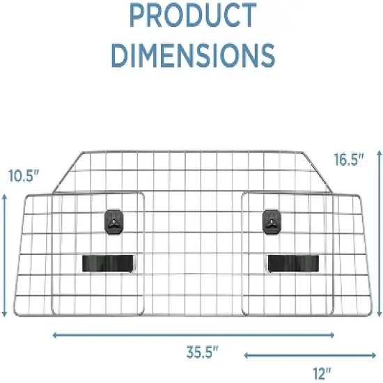 Jumbl Dog Barrier, Car & SUV Adjustable Pet Barrier, Universal Fit image {1}