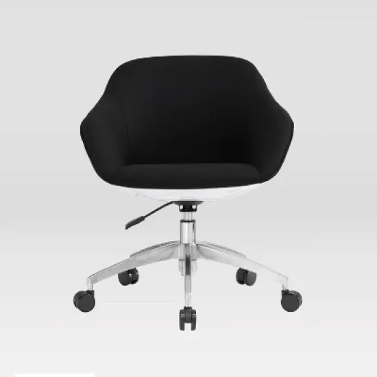 Upholstered Office Task Chair Black - Techni Mobili image {1}