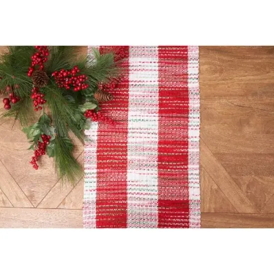 C&F Home Christmas Woven M&Atilde;&copy;lange Table Runner 14" x 72" image {1}