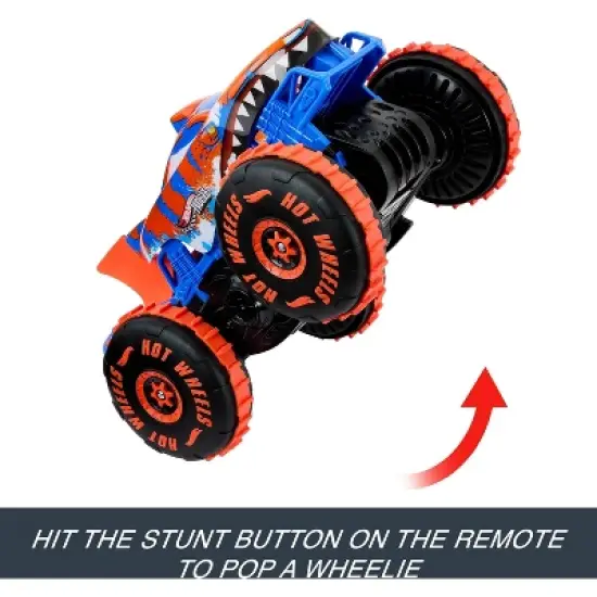 Hot Wheels Monster Truck Tiger Shark Climber Remote Control Vehicle 1:15 Scale - 2pk image {2}