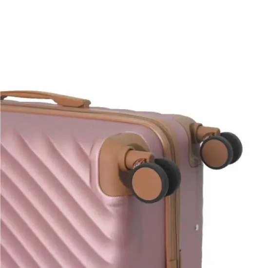 MAYEERTY 3-Piece ABS Luggage Set Suitcases with Multi-Position Handle, Silent Spinner Wheels, and TSA Lock - 20''24''28'', Rose Gold image {8}