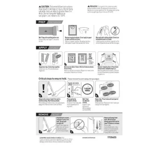 6ct 3M Command Picture Hanging Strips (Medium) - White: Heavy Duty Adhesive Strips for Art & Office Mounting image {10}