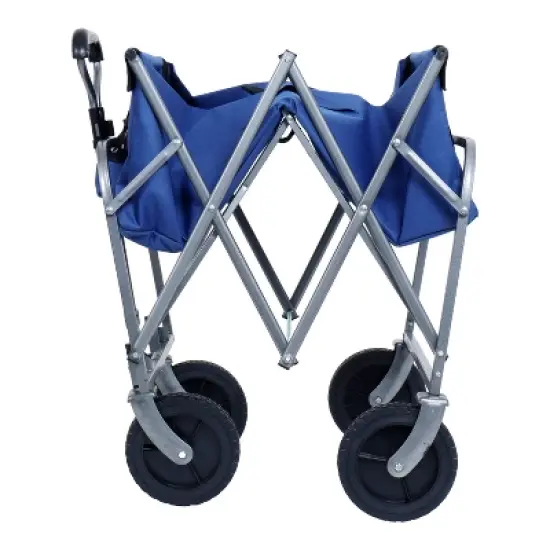 Collapsible Wagon Cart Foldable,Wagons Carts Foldable with Wheels with Drink Holders,for Shopping,Garden,Sports,Groceries,Apartment,Camping,Outdoor image {10}