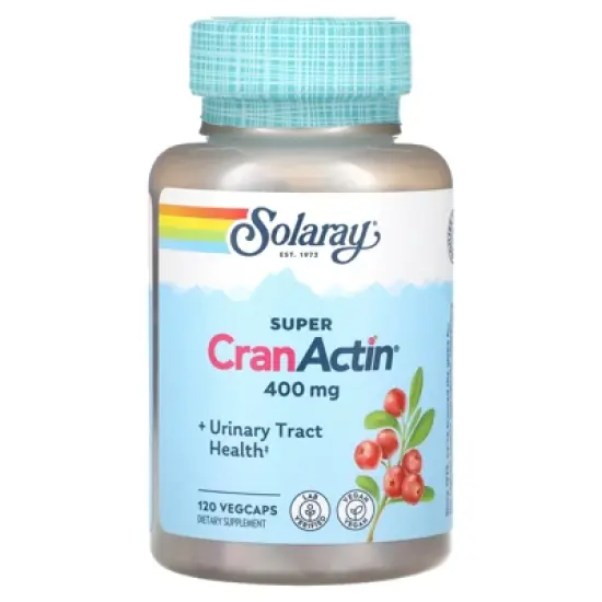 Solaray Super CranActin with Herbal Support Blend, 400 mg, 120 Vegcaps image {2}