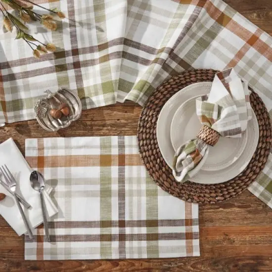 Split P Autumn Plaid Napkin image {1}