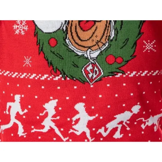 Scooby Doo Men's Ruh-Roh! Santa Scooby Christmas Ugly Sweater Knit Pullover image {5}