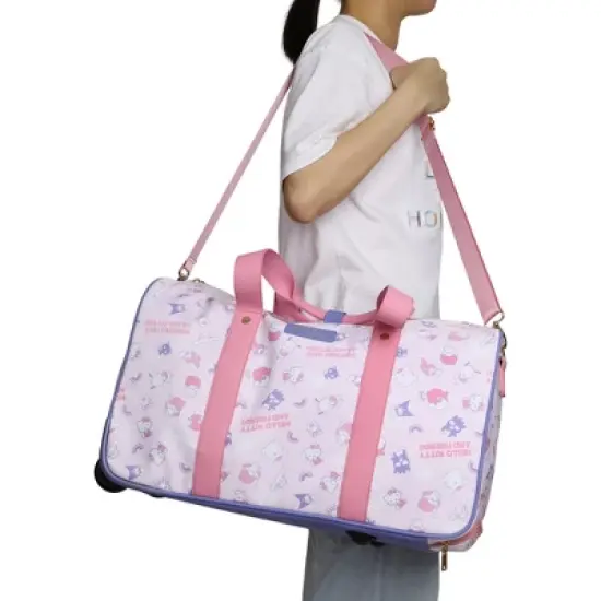 Hello Kitty Wheeled Duffle Bag With Two Luggage Tags image {3}
