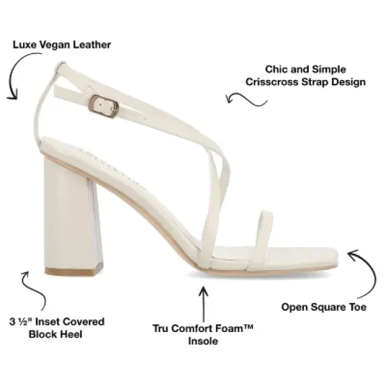 Journee Collection Womens Lenorra Tru Comfort Foam Covered Block Heel Sandals image {7}