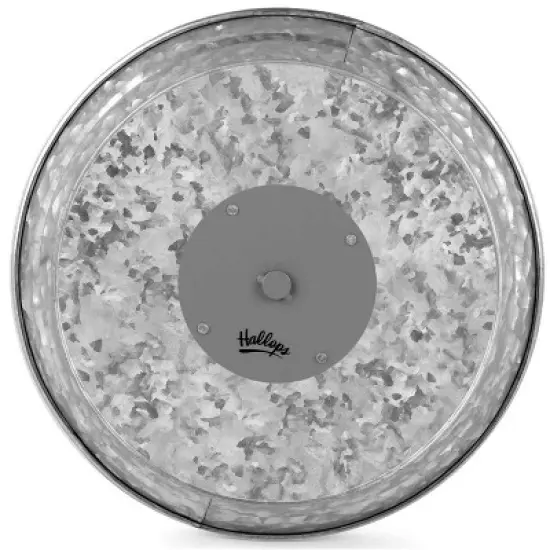 Hallops 3 Tier Serving Tray - Galvanized Metal Stand for Rustic Dessert, Cupcake, Fruit & Party Platter image {1}